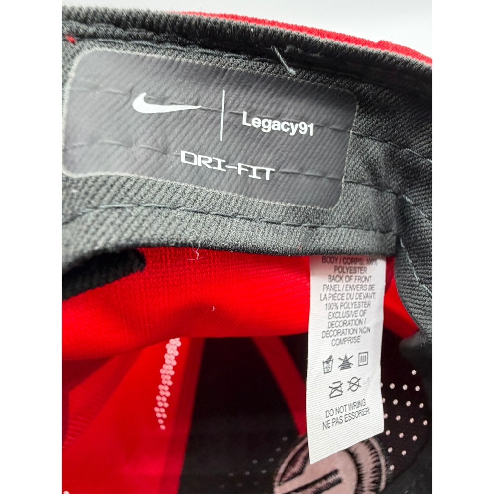 Nike Georgia Bulldogs Hat Red AeroBill Legacy91 Dri-Fit Adjustable Football Cap - Picture 10 of 12